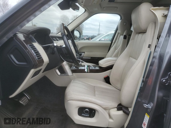 2017 Land Rover Range Rover with VIN SALGS5FE1HA352785, listed as a Copart auction lot 52751615 with 67,651 mi miles and Salvage title. Bid and sale history available at DreamBid. Image 7.