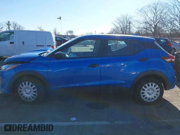 2021 Nissan Kicks S with VIN 3N1CP5BV1ML505393, listed as a IAAI auction lot 41706638 with 22,510 mi miles. Bid and sale history available at carsss.com. Image 14.