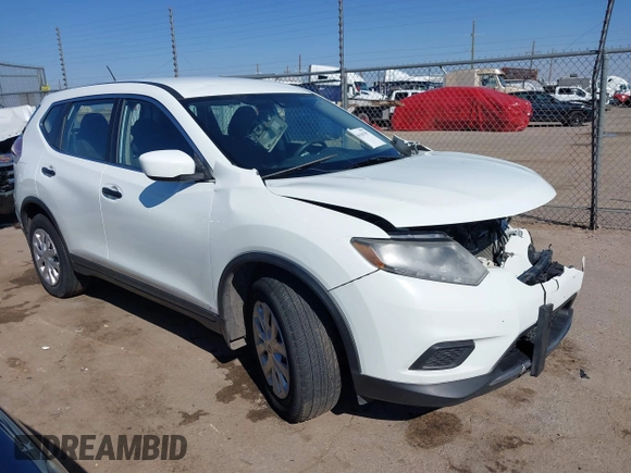 2016 Nissan Rogue SV with VIN KNMAT2MV8GP619010, listed as a IAAI auction lot 40618797 with 201,515 mi miles. Bid and sale history available at carsss.com. Image 1.