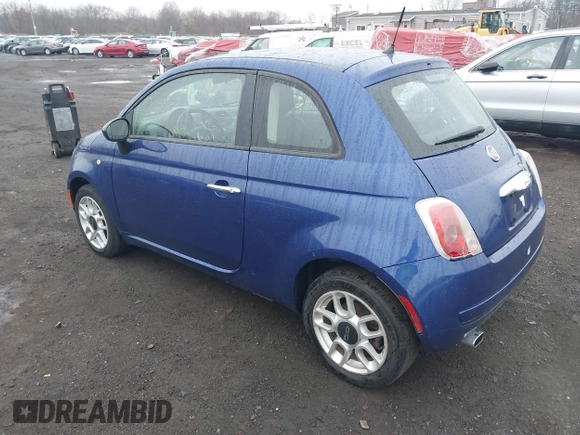 2013 FIAT 500 Pop with VIN 3C3CFFAR5DT592018, listed as a IAAI auction lot 41931582 with 156,194 mi miles. Bid and sale history available at carsss.com. Image 3.