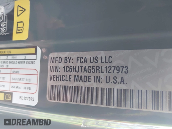 2024 Jeep Gladiator Sport z VIN 1C6HJTAG5RL127973, wystawiony jako IAAI lot #41248039 z przebiegiem 2 648 mil mil oraz . Historia ofert i sprzedaży dostępna na DreamBid. Obrazek 9.
