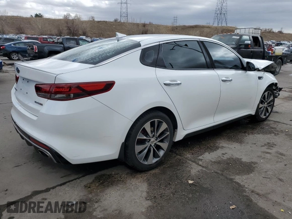 2016 Kia Optima SX Turbo with VIN 5XXGW4L23GG048523, listed as a Copart auction lot 47489175 with 91,922 mi miles and Salvage Title. Bid and sale history available at carsss.com. Image 3.