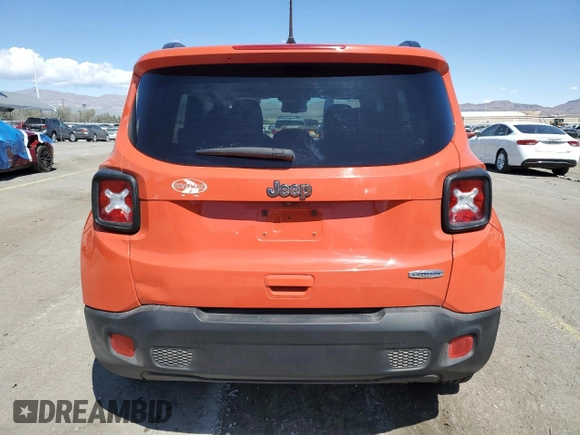 2018 Jeep Renegade Latitude with VIN ZACCJABB6JPJ26712, listed as a Copart auction lot 52112045 with 135,684 mi miles and Salvage Title. Bid and sale history available at carsss.com. Image 6.