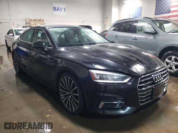 2019 Audi A5 Sportback Premium Plus with VIN WAUBNCF59KA003973, listed as a Copart auction lot 82727443 with 83,187 mi miles. Bid and sale history available at carsss.com. Image 4.