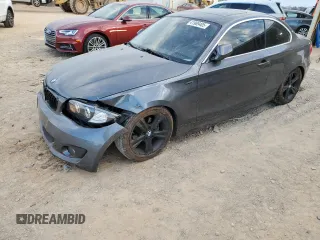 2013 BMW 1 Series 128i with VIN WBAUP7C58DVP25560, listed as a Copart auction lot 41989405 with 48,028 mi miles and Salvage Title. Bid and sale history available at carsss.com. Image 1.