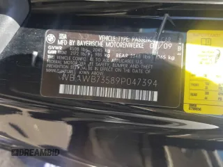2009 BMW 3 Series 335i z VIN WBAWB73589P047394, wystawiony jako Copart lot #61096405 z przebiegiem 173 236 mil mil oraz Czysty tytuł • Clean title. Historia ofert i sprzedaży dostępna na DreamBid. Obrazek 10.