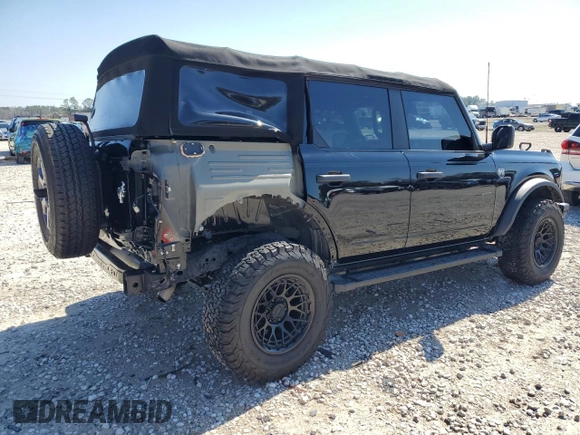2022 Ford Bronco with VIN 1FMDE5BH6NLB01029, listed as a Copart auction lot 45603155 with 98,385 mi miles and Salvage Title. Bid and sale history available at DreamBid. Image 3.
