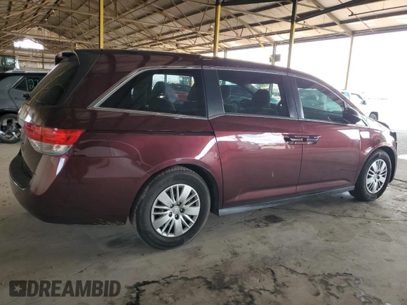 2014 Honda Odyssey LX с VIN 5FNRL5H23EB065144, выставлен на аукционе Copart как лот 59421445 с пробегом 78 702 миль миль и Списание • Salvage title. История ставок и продаж доступна на DreamBid. Изображение 3.