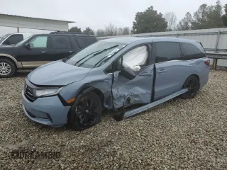 2023 Honda Odyssey Sport with VIN 5FNRL6H77PB011365, listed as a Copart auction lot 44546225 with 48,458 mi miles and Salvage Title. Bid and sale history available at carsss.com. Image 1.