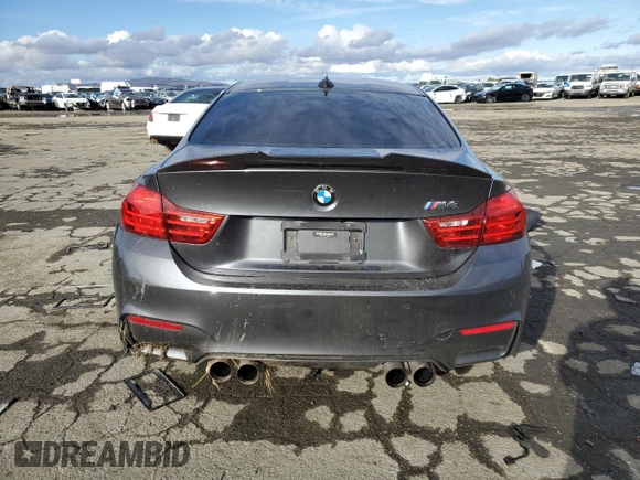 2016 BMW M4 with VIN WBS3R9C54GK338670, listed as a Copart auction lot 82713254 with 36,133 mi miles and Salvage title. Bid and sale history available at DreamBid. Image 6.