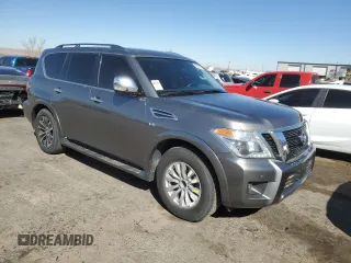 2020 Nissan Armada SV with VIN JN8AY2NDXLX017747, listed as a Copart auction lot 48585395 with 128,772 mi miles and Clean Title. Bid and sale history available at carsss.com. Image 4.