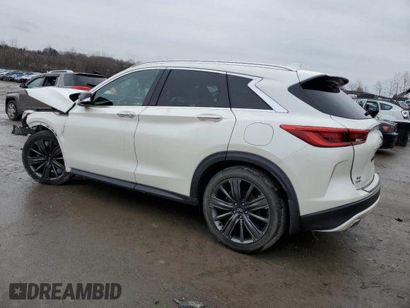 2020 Infiniti QX50 LUXE with VIN 3PCAJ5M33LF110064, listed as a Copart auction lot 73375252 with 17,188 mi miles. Bid and sale history available at carsss.com. Image 2.