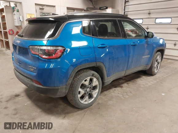 2018 Jeep Compass Limited z VIN 3C4NJCCB2JT489622, wystawiony jako IAAI lot #41567571 z przebiegiem 67 884 mil mil oraz . Historia ofert i sprzedaży dostępna na DreamBid. Obrazek 4.