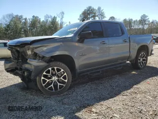 2020 Chevrolet Silverado 1500 RST with VIN 3GCPWDED2LG392351, listed as a Copart auction lot 46181515 with 57,853 mi miles and Salvage Title. Bid and sale history available at DreamBid. Image 1.