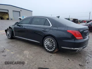 2019 Genesis G90 Premium with VIN KMTF34JA4KU061655, listed as a Copart auction lot 37555434 with 23,106 mi miles and . Bid and sale history available at carsss.com. Image 2.