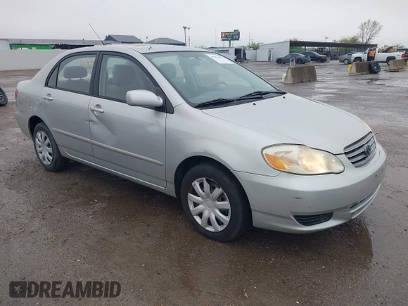 2003 Toyota Corolla CE with VIN 1NXBR38E23Z162446, listed as a IAAI auction lot 41951471 with 176,483 mi miles and . Bid and sale history available at DreamBid. Image 1.