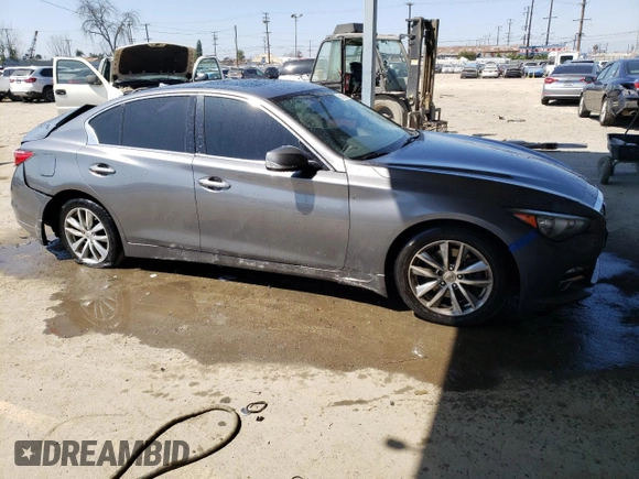 2016 Infiniti Q50 Premium with VIN JN1EV7AP0GM300476, listed as a Copart auction lot 50693634 with 116,025 mi miles and Salvage Title. Bid and sale history available at DreamBid. Image 4.