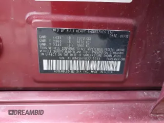 2011 Subaru Legacy Prem с VIN 4S3BMCB6XB3215564, выставлен на аукционе Copart как лот 63462935 с пробегом 163 844 миль миль и На запчасти • Non repairable. История ставок и продаж доступна на DreamBid. Изображение 12.