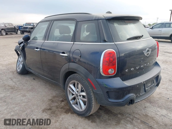 2013 MINI Countryman S with VIN WMWZC3C59DWP24390, listed as a IAAI auction lot 42038509 with 134,903 mi miles and . Bid and sale history available at DreamBid. Image 3.