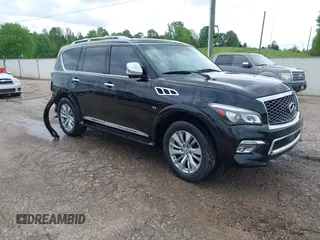 2016 Infiniti QX80 z VIN JN8AZ2NC9G9400612, wystawiony jako IAAI lot #42094329 z przebiegiem 128 952 mil mil oraz . Historia ofert i sprzedaży dostępna na DreamBid. Obrazek 1.