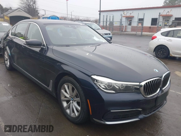2019 BMW 7 Series 740i xDrive with VIN WBA7E4C52KGV70359, listed as a IAAI auction lot 41421504 with 55,734 mi miles and . Bid and sale history available at carsss.com. Image 1.