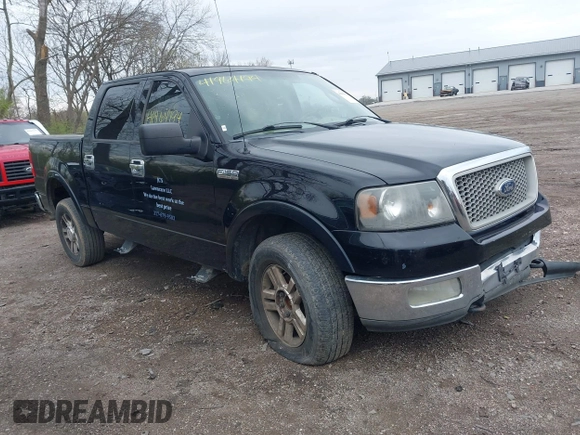 2004 Ford F-150 XLT with VIN 1FTPW14514KB78745, listed as a IAAI auction lot 41964194 with 318,642 mi miles. Bid and sale history available at carsss.com. Image 1.