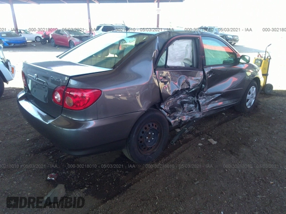 2007 Toyota Corolla CE with VIN 2T1BR30E67C747680, listed as a IAAI auction lot 30218010 with 129,565 mi miles and . Bid and sale history available at DreamBid. Image 4.