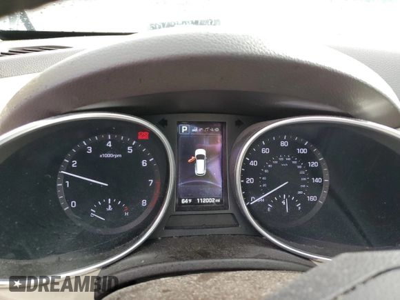 2017 Hyundai Santa Fe 2.4L with VIN 5XYZUDLB0HG471541, listed as a Copart auction lot 55471745 with 112,002 mi miles and Salvage title. Bid and sale history available at DreamBid. Image 9.