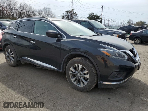 2018 Nissan Murano SL with VIN 5N1AZ2MH1JN141407, listed as a Copart auction lot 49082455 with 92,050 mi miles and Salvage Title. Bid and sale history available at DreamBid. Image 4.
