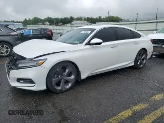 2018 Honda Accord Touring z VIN 1HGCV2F9XJA042690, wystawiony jako Copart lot #57122025 z przebiegiem 55 364 mil mil oraz Szkoda całkowita • Salvage title. Historia ofert i sprzedaży dostępna na DreamBid. Obrazek 1.