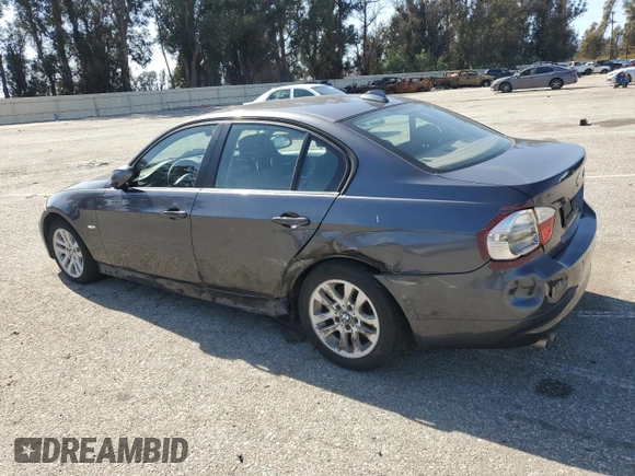 2007 BMW 3 Series 328i with VIN WBAVC53517FZ73443, listed as a Copart auction lot 50095755 with 197,708 mi miles and Salvage title. Bid and sale history available at DreamBid. Image 2.