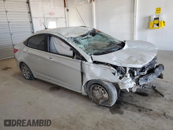 2016 Hyundai Accent SE with VIN KMHCT4AE9GU048603, listed as a Copart auction lot 49574965 with 0 mi miles and Salvage Title. Bid and sale history available at carsss.com. Image 4.
