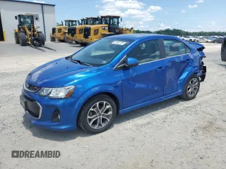 2018 Chevrolet Sonic LT with VIN 1G1JD5SH9J4125834, listed as a Copart auction lot 61645135 with 55,825 mi miles and Salvage title. Bid and sale history available at DreamBid. Image 1.