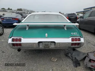 1972 Oldsmobile Cutlass with VIN 3G87H2M101964, listed as a Copart auction lot 70458154 with 25,469 mi miles and Salvage Title. Bid and sale history available at DreamBid. Image 6.