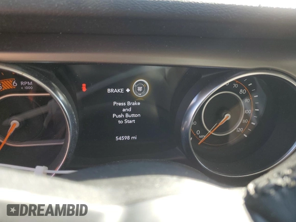 2021 Jeep Wrangler Unlimited Willys with VIN 1C4HJXDM8MW530712, listed as a Copart auction lot 54873175 with 54,598 mi miles and Salvage Title. Bid and sale history available at DreamBid. Image 9.