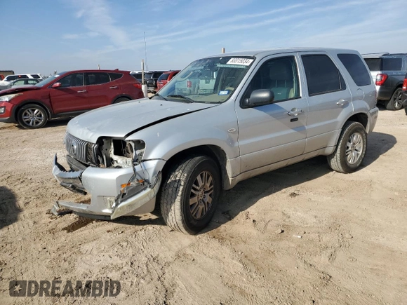 2005 Mercury Mariner Luxury z VIN 4M2YU56195DJ03528, wystawiony jako Copart lot #83315034 z przebiegiem 118 696 mil mil oraz Szkoda całkowita • Salvage title. Historia ofert i sprzedaży dostępna na DreamBid. Obrazek 1.