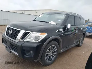 2020 Nissan Armada SL with VIN JN8AY2ND4L9107593, listed as a IAAI auction lot 41538490 with 185,607 mi miles. Bid and sale history available at carsss.com. Image 18.