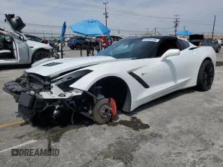 2015 Chevrolet Corvette 2LT with VIN 1G1YD2D72F5114869, listed as a Copart auction lot 57918105 with 43,207 mi miles and Salvage title. Bid and sale history available at DreamBid. Image 1.