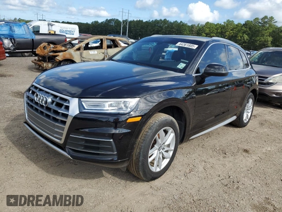 2020 Audi Q5 Premium with VIN WA1ANAFY1L2086012, listed as a Copart auction lot 64361805 with Not provided miles and Salvage title. Bid and sale history available at DreamBid. Image 1.