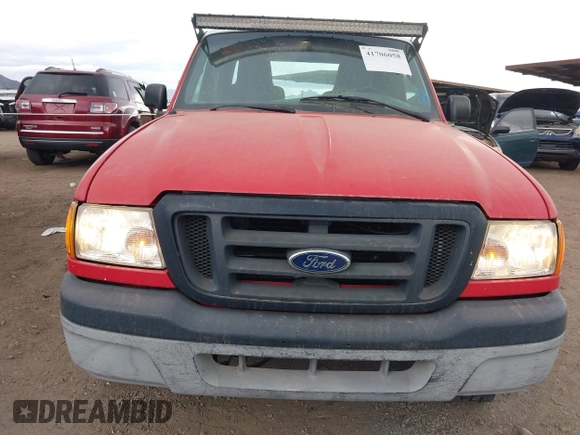 2005 Ford Ranger XL with VIN 1FTYR15E95PA58593, listed as a IAAI auction lot 41706058 with 129,282 mi miles. Bid and sale history available at carsss.com. Image 6.