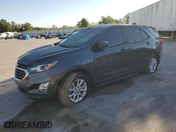 2019 Chevrolet Equinox LS with VIN 3GNAXHEV8KS648031, listed as a Copart auction lot 52197015 with 97,761 mi miles and Non Repairable. Bid and sale history available at DreamBid. Image 1.