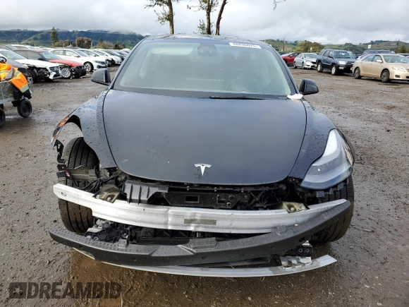 2022 Tesla Model 3 Long Range with VIN 5YJ3E1EB2NF313672, listed as a Copart auction lot 48896025 with 19,936 mi miles and Salvage Title. Bid and sale history available at DreamBid. Image 5.
