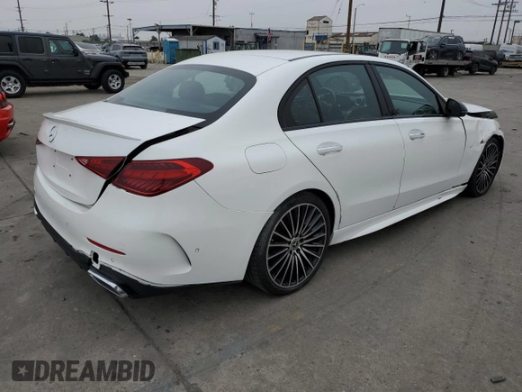 2022 Mercedes-Benz C 300 z VIN W1KAF4GB5NR016687, wystawiony jako Copart lot #60171865 z przebiegiem 21 612 mil mil oraz Szkoda całkowita • Salvage title. Historia ofert i sprzedaży dostępna na DreamBid. Obrazek 3.