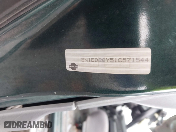 2001 Nissan Xterra XE z VIN 5N1ED28Y51C571544, wystawiony jako IAAI lot #42369137 z przebiegiem 202 908 mil mil oraz . Historia ofert i sprzedaży dostępna na DreamBid. Obrazek 9.
