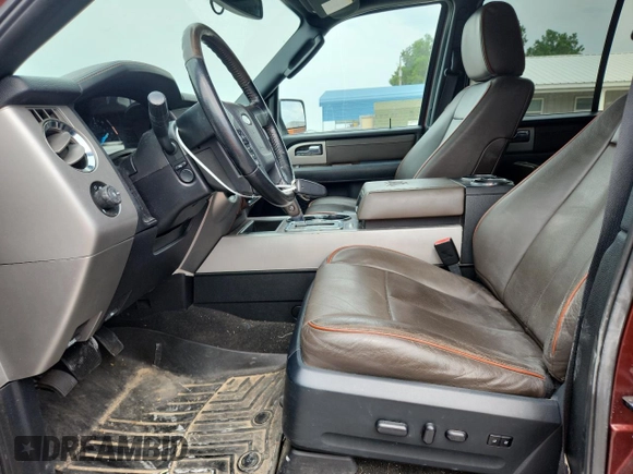 2015 Ford Expedition Max XLT with VIN 1FMJK1JT6FEF33622, listed as a Copart auction lot 59765295 with 160,625 mi miles and Salvage title. Bid and sale history available at DreamBid. Image 7.