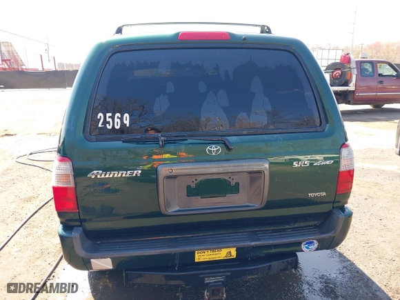 2000 Toyota 4Runner SR5 with VIN JT3HN86R1Y0323093, listed as a IAAI auction lot 41769405 with 156,905 mi miles. Bid and sale history available at carsss.com. Image 16.