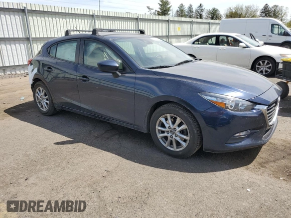 2018 Mazda 3 Sport with VIN 3MZBN1K75JM268743, listed as a Copart auction lot 54172145 with 88,647 mi miles and Salvage Title. Bid and sale history available at DreamBid. Image 4.
