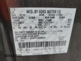 2007 Ford F-150 XLT z VIN 1FTPW12V87FA99539, wystawiony jako Copart lot #62500525 z przebiegiem 210 412 mil mil oraz Szkoda całkowita • Salvage title. Historia ofert i sprzedaży dostępna na DreamBid. Obrazek 12.