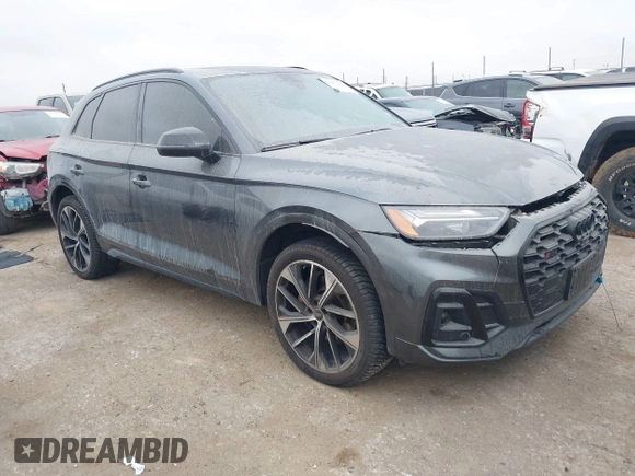 2022 Audi SQ5 Premium Plus with VIN WA1B4AFY0N2087517, listed as a IAAI auction lot 41193190 with 35,400 mi miles. Bid and sale history available at carsss.com. Image 1.
