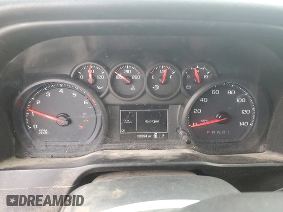 2020 Chevrolet Silverado 1500 Work Truck with VIN 3GCNWAEH7LG121522, listed as a Copart auction lot 50176095 with 166,094 mi miles and Salvage Title. Bid and sale history available at DreamBid. Image 9.